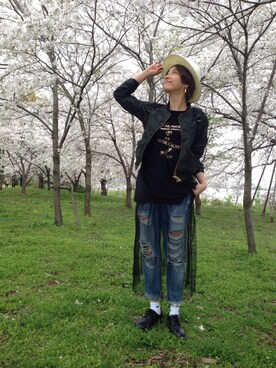 なを。さん（レディース・175cm）の春コーディネート