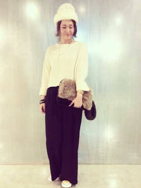 「yellow」｜なを。さん（レディース・175cm）の秋コーディネート