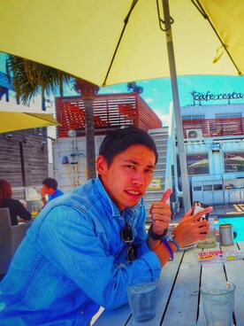 「Abercrombie&Fitch（アバークロンビーアンドフィッチ）のアイテム（アクセサリー）」を使った、Keisukeさん（メンズ・175cm）の秋コーディネート