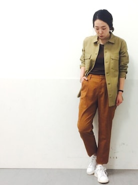 「Alpha Industries（アルファインダストリーズ）のアイテム」を使った、FUJIMOTOさん（レディース・155cm）の冬コーディネート