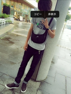 「グレゴリー」｜「アイテム（財布/小物）」を使った、Joe ．Ｉさん（メンズ・185cm）の夏コーディネート