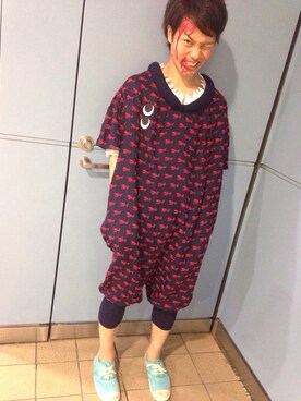 「mercibeaucoup,（メルシーボークー）のアイテム（つなぎ/オールインワン）」を使った、ちきばんさん（メンズ・174cm）の秋コーディネート