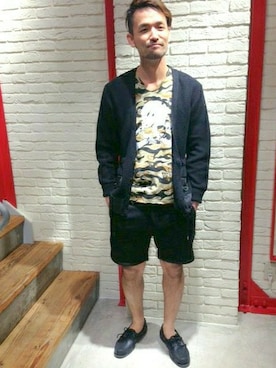 「L.H.P（エルエイチピー）のアイテム（その他シューズ）」を使った、LHP大阪店 嶋村さん（メンズ・175cm）の春コーディネート
