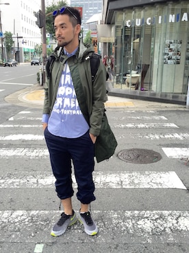 LHP大阪店 嶋村さん(メンズ・175cm)の夏コーディネート