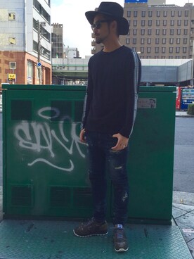 LHP大阪店 嶋村さん(メンズ・175cm)の秋コーディネート