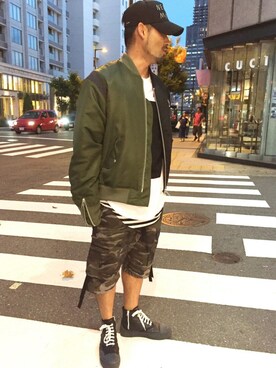 LHP大阪店 嶋村さん（メンズ・175cm）の夏コーディネート