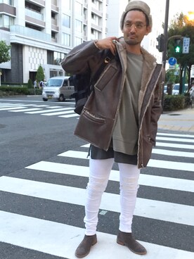 「Danke schon」｜「アイテム（ブーツ）」を使った、LHP大阪店 嶋村さん（メンズ・175cm）の夏コーディネート