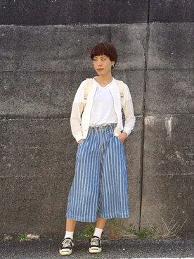 「OPENING CEREMONY（オープニングセレモニー）のアイテム（カーディガン/ボレロ）」を使った、maaaaさん（レディース・168cm）の春コーディネート