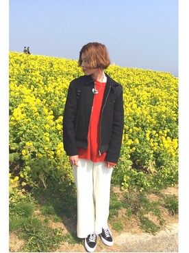「A.P.C.（アーペーセー）のアイテム（その他アウター）」を使った、maaaaさん（レディース・168cm）の冬コーディネート