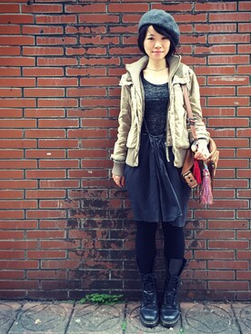 「roots（ルーツ）のアイテム（バッグ）」を使った、miss23さん（レディース・152cm）の春コーディネート