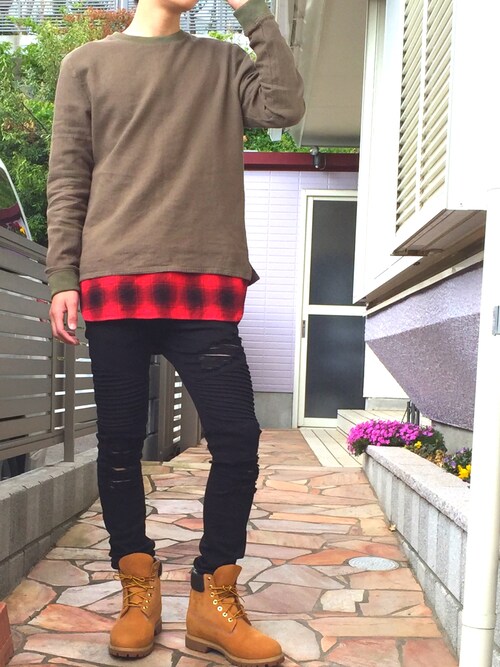 ゆうき使用(timberland)的時尚穿搭