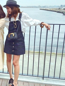 「FENDI」｜「アイテム（オールインワン・サロペット）」を使った、tsumuyuriさん（レディース・164cm）の春コーディネート