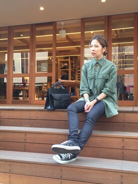 「マディソンブルー #madisonblue #ディセンダント #クレッシオーニ #converse #allstar」｜ＣＨＩＡＫＩさん（レディース・157cm）の冬コーディネート