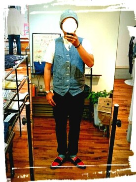 「BACK NUMBER（バックナンバー）のアイテム（ベスト）」を使った、Ｙさん（メンズ・172cm）の夏コーディネート