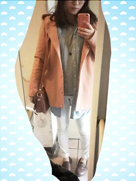 「LOWRYS FARM（ローリーズファーム）のスウェットＢＩＧＰＯ／ＳＳ（トップス、グレー系）」を使った、sayochinさん（レディース・158cm）の春コーディネート