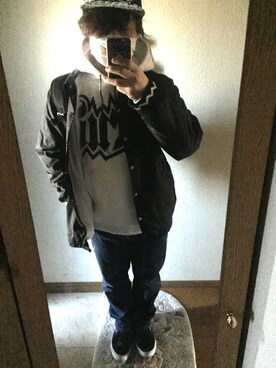 「ROLLING CRADLE（ローリングクレイドル）のアイテム（ジャケット/アウター）」を使った、TAKUYAさん（メンズ・165cm）の冬コーディネート