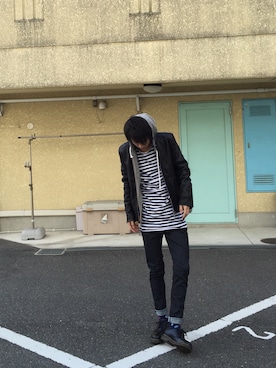「定番」｜「アイテム（その他）」を使った、shunさん（メンズ・176cm）の冬コーディネート