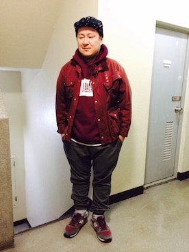 「A.P.C.（アーペーセー）のアイテム（ライダースジャケット）」を使った、Tadahiro  Itoさん（メンズ・165cm）の秋コーディネート