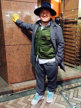 「ジョガーパンツ」｜Tadahiro  Itoさん（メンズ・165cm）の冬コーディネート