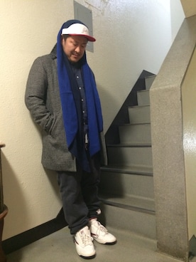 「FILA」｜Tadahiro  Itoさん（メンズ・165cm）の冬コーディネート