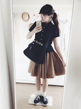 「MHL.」｜sakiさん（レディース・161cm）の春コーディネート