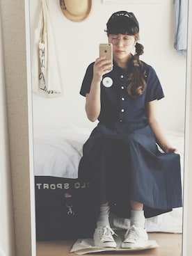 「MHL.」｜sakiさん（レディース・161cm）の春コーディネート