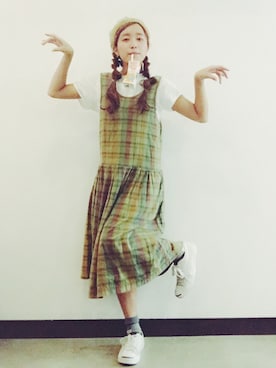 「アイテム（ワンピース/ドレス）」を使った、sakiさん（レディース・161cm・10代）の秋コーディネート