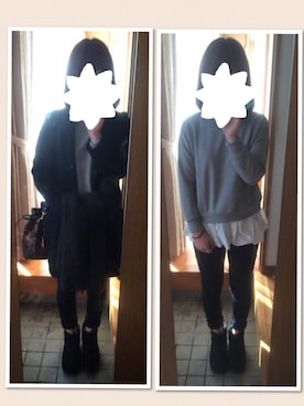 aya.mさん（レディース・158cm）の冬コーディネート