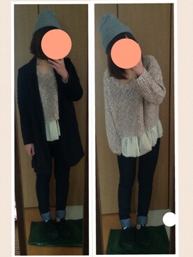 aya.mさん（レディース・158cm）の冬コーディネート