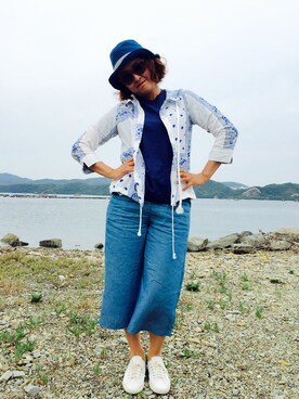 「Switch（スウィッチ）のアイテム」を使った、katie   KTさん（レディース・160cm）の夏コーディネート