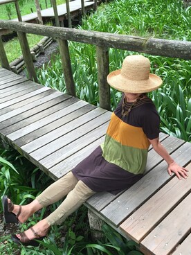 「WAG（ワグ）のアイテム」を使った、katie   KTさん（レディース・160cm）の夏コーディネート