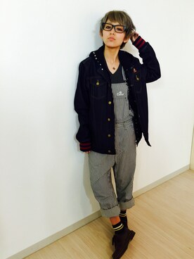 「STINGRAY（スティングレイ）のアイテム」を使った、KyoNさん（レディース・160cm）の春コーディネート