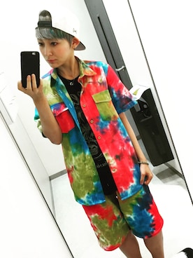 「LEFLAH（レフラー）のアイテム」を使った、KyoNさん（レディース・160cm）の夏コーディネート