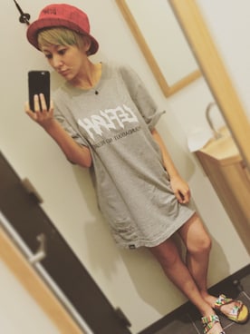 「LEFLAH（レフラー）のアイテム」を使った、KyoNさん（レディース・160cm）の夏コーディネート