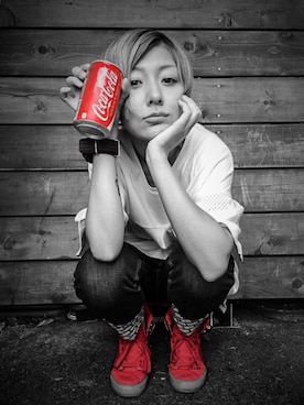 「SUPRA（スープラ）のアイテム」を使った、KyoNさん（レディース・160cm）の秋コーディネート