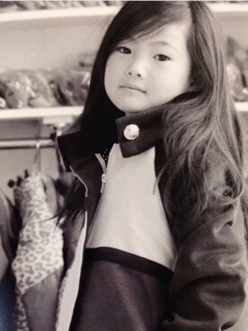 「アイテム（ワンピース）」を使った、mana0413さん（キッズ・130cm）の夏コーディネート