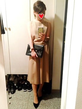 「アイテム（つなぎ/オールインワン、ベージュ系）」を使った、こげぱんさん（レディース・151cm）の夏コーディネート