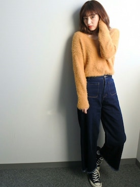 「goocy」｜小林 ひかる さん（レディース・164cm）の冬コーディネート