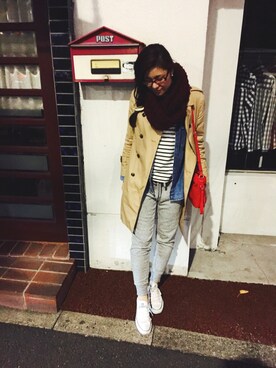 「CONVERSE（コンバース）のconverse（コンバース） ALL STAR OX（オールスターOX）（スニーカー）」を使った、emmy.iさん（レディース・163cm）の春コーディネート