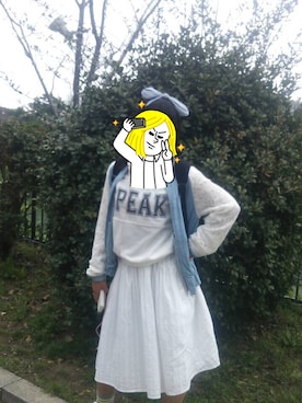 「アイテム（スウェット）」を使った、めーーーい。さん（レディース・156cm・10代）の春コーディネート