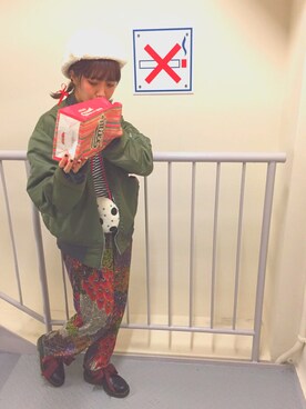 「もこもこハット」｜らいだーさん（レディース・157cm）の秋コーディネート