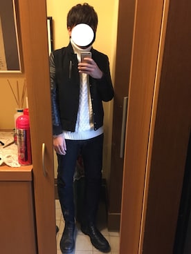「idealism sound（イデアリズムサウンド）のアイテム」を使った、亡者さん（メンズ・173cm）の秋コーディネート