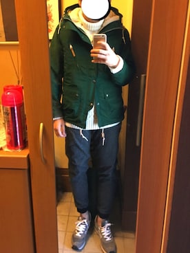 「idealism sound（イデアリズムサウンド）のアイテム」を使った、亡者さん（メンズ・173cm）の冬コーディネート