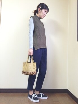 「三角」｜mari☻さん（レディース・160cm）の秋コーディネート