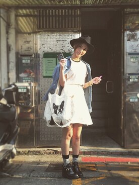 「アイテム（バッグ）」を使った、由美Yumiさん（レディース・165cm）の春コーディネート