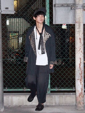 「mode」｜「アイテム（その他アウター）」を使った、オカモトタツキさん（メンズ・173cm）の春コーディネート