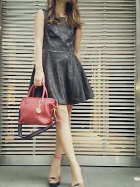 「Aラインワンピース」｜SAORiさん（レディース・161cm）の秋コーディネート