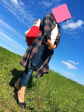 「Anello」｜「アイテム（シャツワンピース）」を使った、小林恵理子さん（レディース・161cm）の秋コーディネート