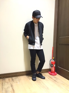 「G-STAR RAW（ジースターロゥ）のアイテム（キャップ）」を使った、Hikaruさん（メンズ・170cm）の夏コーディネート