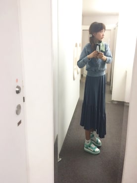 「アメリカンラグシー」｜「アイテム（スカート）」を使った、niconicoアラフィフ4年ぶりさん（レディース・162cm）の春コーディネート